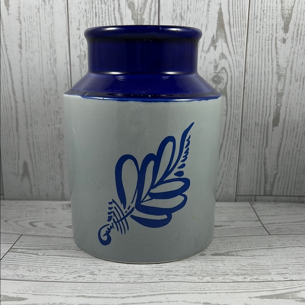 Blue and Grey Ceramic Vase